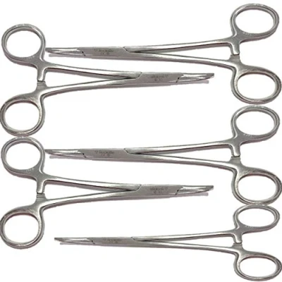 Image of 5 x 5&quot; inch Curved Fishing Forceps Stainless Steel Carp Sea Coarse Small