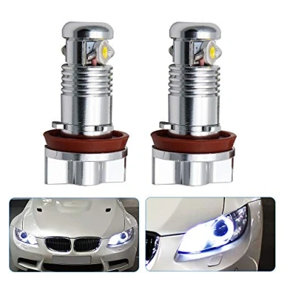 Image of LED Angel Eyes Halo Ring Light,Maso Daytime Running Lights DRL H8 Bulbs for E92 E93 M3 E90 E82 E60 E70 E71
