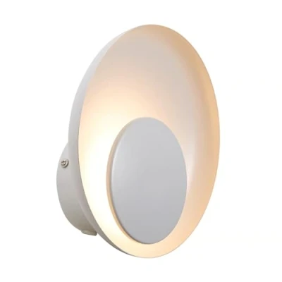 Image of Nordlux Marsi LED wall light with a cable/plug, white