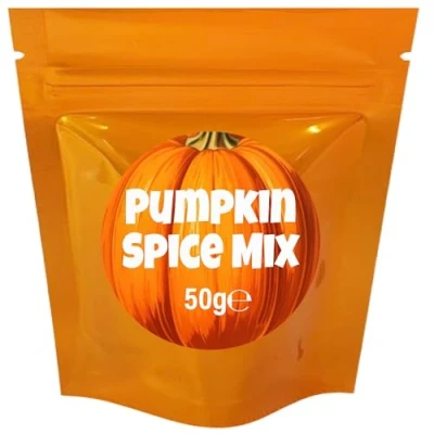 Image of Pumpkin Spice Mix 50g Pie Mix. Ideal for Coffee, Latte, Blend of Cinnamon, Nutmeg, Ginger &amp; Cloves. Autumn baking, Cookies and Soups. Cooking with children