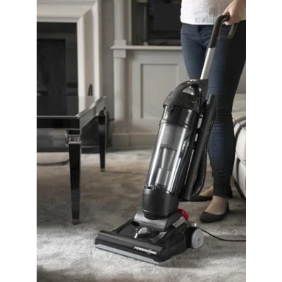 Image of Powersonic Powerful Lightweight Bagless Upright Vacuum Cleaner Hoover 800w Black