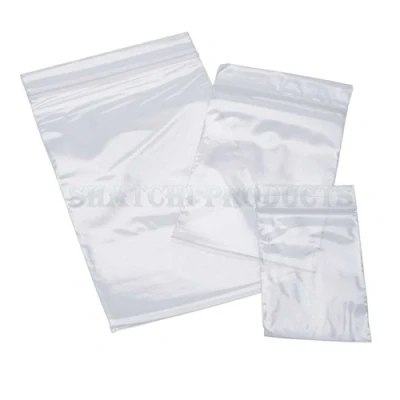 Image of SHATCHI 100 8&quot; x 11&quot; Jewelry Ziplock Plastic Clear Bags Seal Reclosable