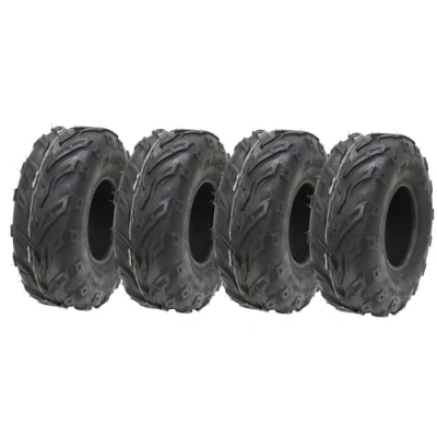 Image of 145/70 6 ATV Tyre Quad Trailer Kids Wheel 50cc 90cc 110cc 75kgs Wanda (Set of 4)
