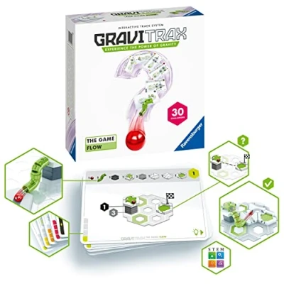 Image of Ravensburger GraviTrax The Game Flow Marble Challenge Logic Brain Games and STEM Toys for Kids Age 8 Years Up