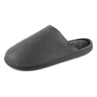 Image of Isotoner® Mens Square Patterned Smart Mule Slipper