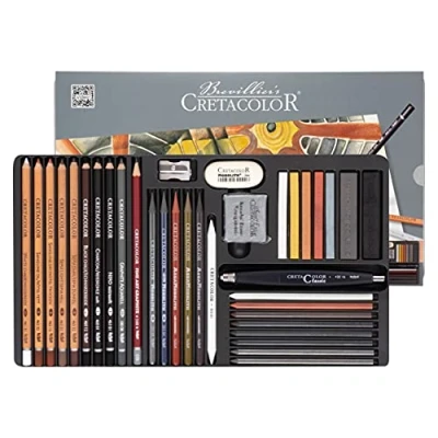 Image of Cretacolor Ultimo 35 Piece Sketching Set White