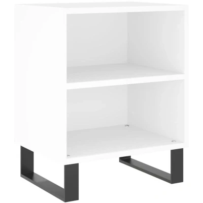Image of vidaXL Bedside Cabinet White 40x30x50 cm Engineered Wood