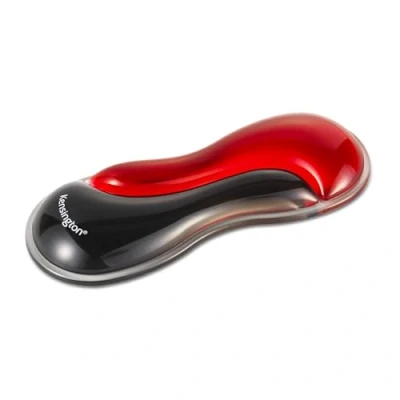 Image of Kensington Slim Duo Gel Mouse Wrist Rest Support Cushion for Low Profile Mice &amp; Trackballs, Ergonomic Pain Relief, Comfortable Non Skid Gel, Red 7.56&quot; x 2.83&quot; 0.87&quot; K62440NA