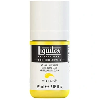 Image of Liquitex Acrylic Paint, Hansagelb Hell, 59 ml (Pack of 1)