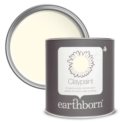 Image of earthborn Claypaint, Breathable paint for Walls and Ceilings (Lemony, 2.5 Litre)