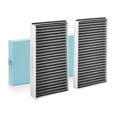 Image of 64316935822, 64316935823, 64319171858, 64319174370, 64319174371 Pollen Filter BLUE PRINT ADB112514 Activated Carbon 320mm 170mm 30mm