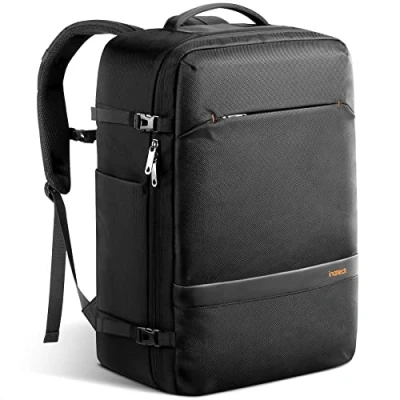 Image of Inateck 42L Travel Backpack Carry on Cabin Hand Luggage Splash Proof, 15.6 inch Laptop Backpack, Flight Approved for Women Men, Black