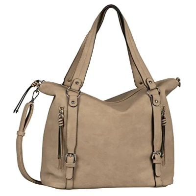 Image of TOM TAILOR Women&#039;s Caia Shopper, taupe, M