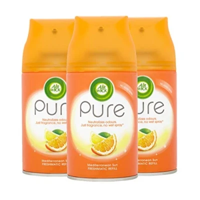 Image of 3 x Air Wick Freshmatic Max Mediterranean Sun Refill Pack of 3, (3 250 ml)