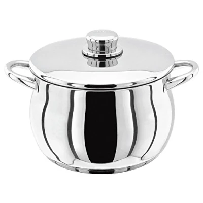 Image of Stellar 1000 Stainless Steel Stockpot/Deep Casserole Pan (22CM (4.4Ltr))