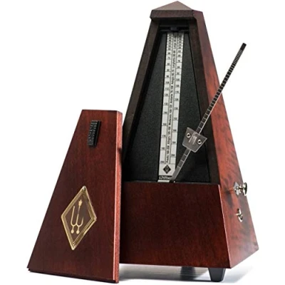 Image of METRONOMO MADERA PIRAMIDE Wittner (811/M) (Sistem Malzel) (Con Campana) (Caoba Mate)