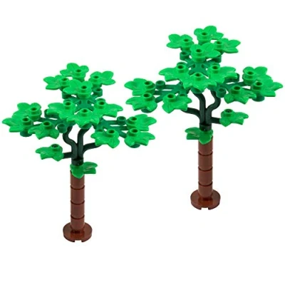 Image of Leafy Trees Pack of two Made with Genuine LEGO parts Instructions Included