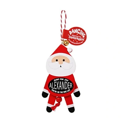 Image of History &amp; Heraldry Personalised Dancing Christmas tree Decorations (Alexander)