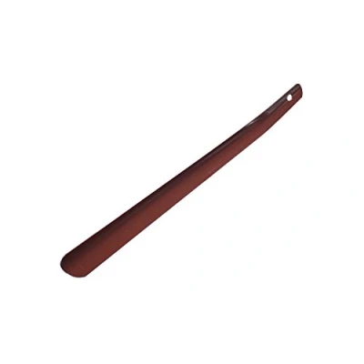 Image of Kaps Finest Shoe Horn Boot for Men and Women, Colourful, Durable Metal, Long Handled, Brown, 41 cm 16.20 inch