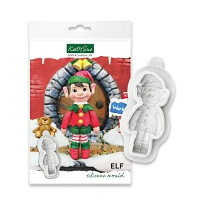 Image of Katy Sue ‘Elf’ Silicone Mould for Cake Decorating &amp; Crafts. Made in The UK.