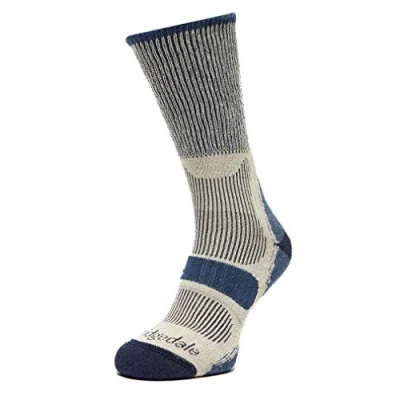 Image of 1 Pair Indigo Active Light Hiker Cotton and Coolmax Socks For Summer Hiking Men&#039;s 9 11.5 Mens Bridgedale