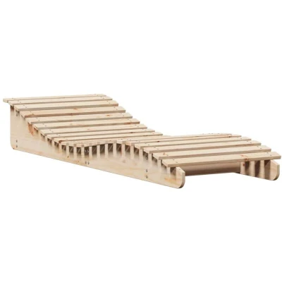 Image of vidaXL Sun Lounger 205x70x31.5 cm Solid Wood Pine