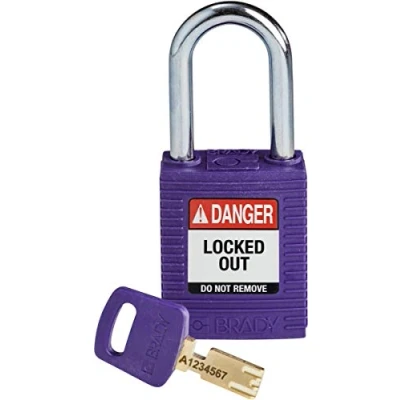 Image of SafeKey Nylon Padlock, 38mm x 84mm 19mm, Purple