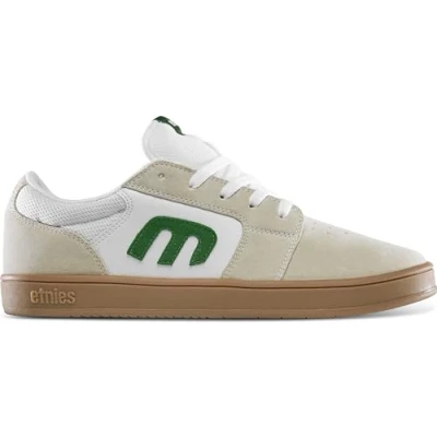 Image of Etnies Men&#039;s Cresta Skate Shoe, White/Green/Gum, 9 UK