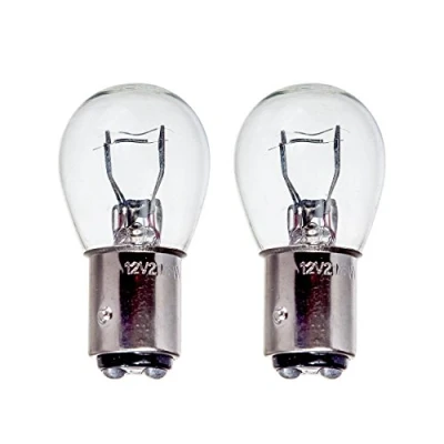 Image of 2 x 566 P21/4W BAZ15D Bulb 12v 21/4w Off Set Pins Fog &amp; Tail Brake