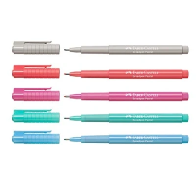 Image of Faber Castell Broadpen Fineliner 0.8 mm, Pastel set, 1