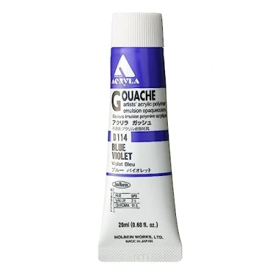 Image of Holbein Acryla Gouache Blue Violet (A) 20ml
