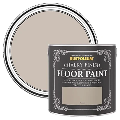 Image of Rust Oleum Light Brown Scratch Resistant Floor Paint in Matt Finish Hessian 2.5L