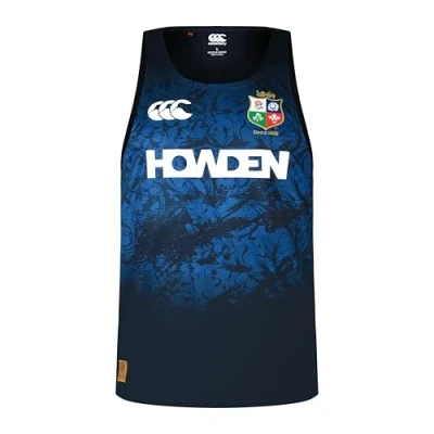 Image of 2024 2025 British and Irish Lions Poly Singlet (Navy), Small 36&quot; Chest (92cm)