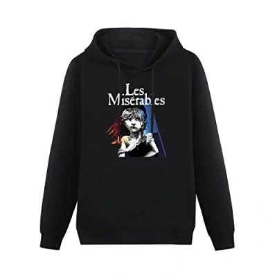 Image of Besiege Les Miserables Hoodies Pullover Hoody Black Sweatershirt L