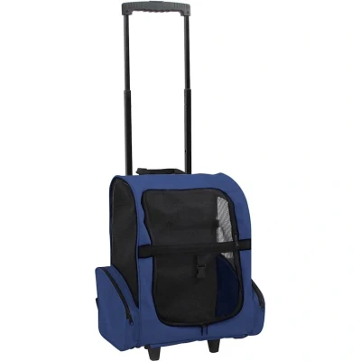 Image of vidaXL Foldable Multipurpose Pet Trolley Blue