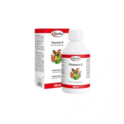 Image of Quiko vitamin E 200ml liquid Highly effective fertilization for pet birds, racing pigeons &amp; chickens Supports breeding promotes excellent results