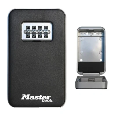 Image of MASTER LOCK Key Safe Wall mounted pull to open medium size Outdoor, Mounting Kit, for Home Office Industry 5410EURD