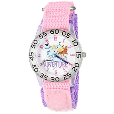 Image of Disney Girl&#039;s Analogue Analog Quartz Watch with Nylon Strap W002953