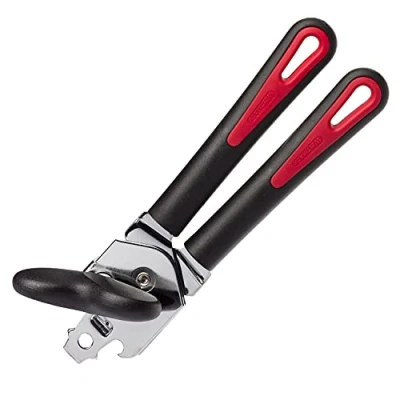 Image of Westmark Can Opener With Cap And Lid Lifter, Length: 20.8 Cm, Steel/Plastic, Gallant, Black/Red, 29402270
