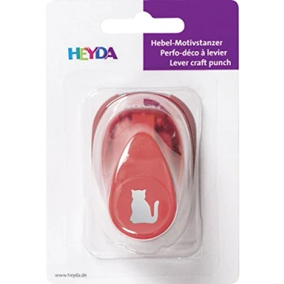 Image of Heyda 203687459 Punch Small Design Size: Approx. 1.7 cm with Cat Motif