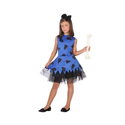 Image of Atosa Costume Caveman/Cavewoman Blue 3 4 Years