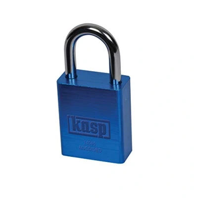 Image of Kasp Solid Aluminium Padlock 40mm Blue