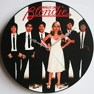Image of Blondie Parallel Lines (1978) 12&quot; LP Vinyl Record Handmade Wall Clock Debbie Harry