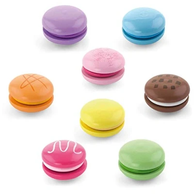 Image of Viga Set of 8 Wooden Macaroons Childrens Play Toy Food