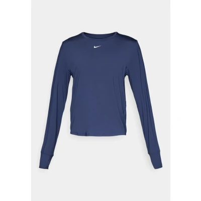 Image of Nike Performance ONE Classic TOP Long sleeved top, Women&#039;s, Size: XL, Midnight navy/white