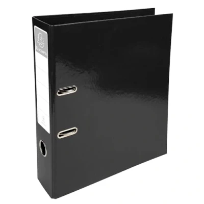 Image of Exacompta &quot;Iderama&quot; 32 x 30 cm 70 mm Spine Lever Arch File Black (Pack of 10)