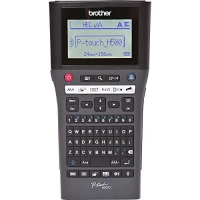 Image of Brother PT H500 Label Printer P Touch Labeller PC Connected QWERTY Keyboard ǀ Handheld
