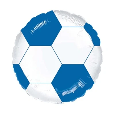 Image of Amscan 9915979 Royal Blue &amp; White Football Fb