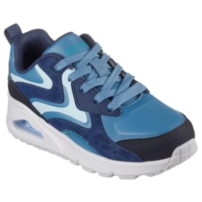 Image of Skechers Boys Uno Gen1 Color Surge Sneaker, Navy Black, 5.5 UK