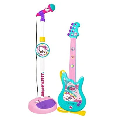 Image of Reig Hello Kitty Guitar and Microphone